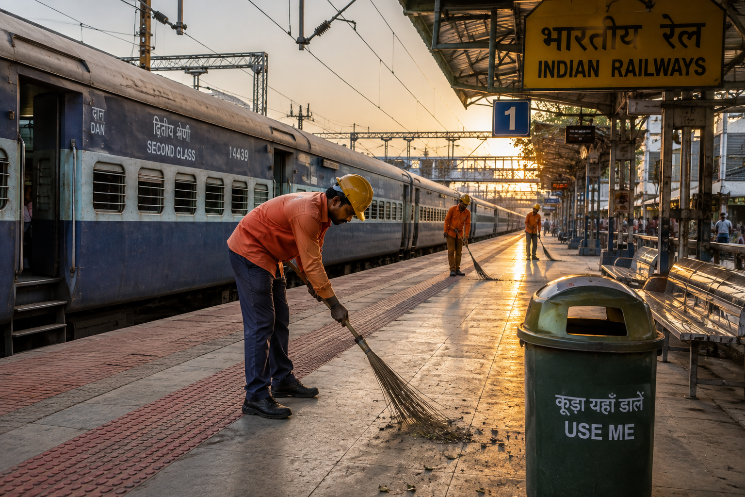 Railway train journey